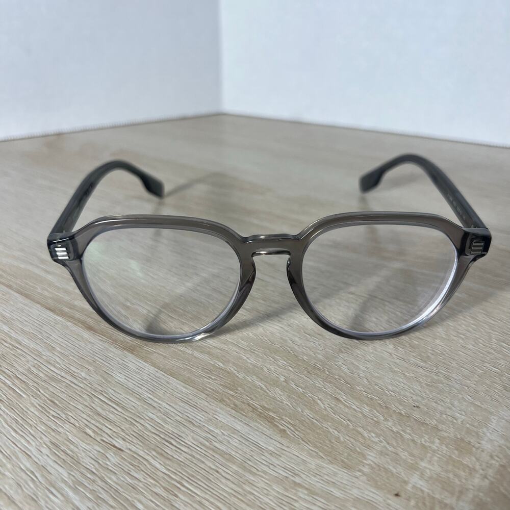 Burberry Archie B2368 4021 Eyeglasses Grey Translucent Frames 52-19-145 - Picture 3 of 13